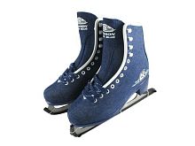 Коньки женские фигурные FASHION Blue JEANS 35 размер 50147