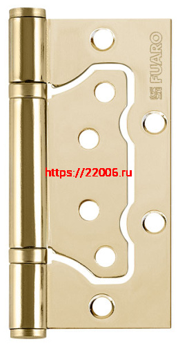 Петля Fuaro (Фуаро) универсальная без врезки IN4500W PB (500-2BB 100x2,5) латунь Петля Fuaro (Фуаро) универсальная без врезки IN4500W PB (500-2BB 100x2,5) латунь
