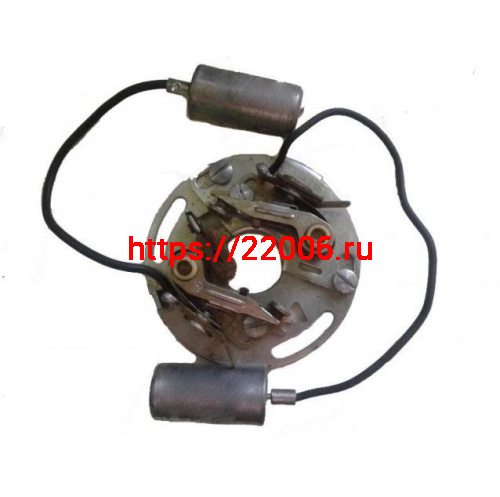 Прерыватель Ява 12В в сборе с контактами и конденсаторами Чехия Прерыватель Ява 12В в сборе с контактами и конденсаторами Чехия