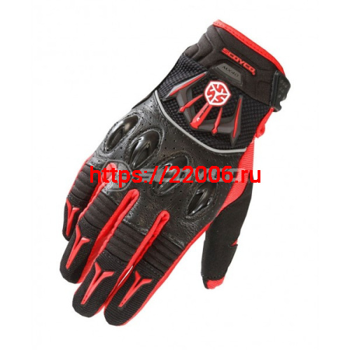 Перчатки Scoyco MX40 (ХХL) красные Перчатки Scoyco MX40 (ХХL) красные