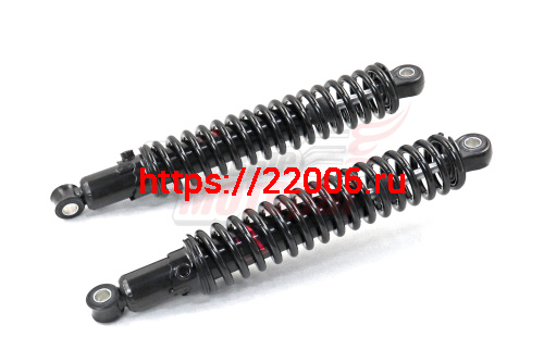 Амортизатор Минск задний ЧЕРНЫЙ (L-340mm, D-12mm, d-12mm) МинскПЛЮС, Alpha