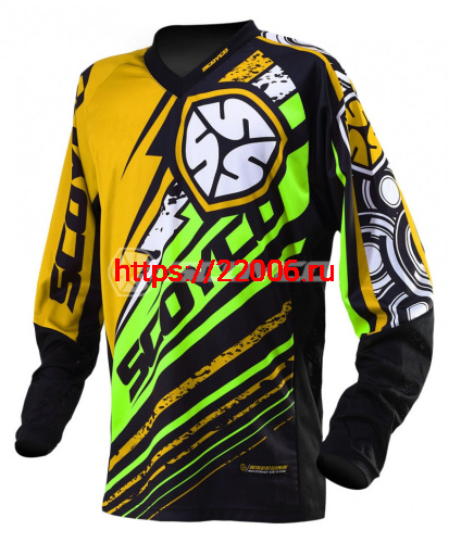 Футболка для мотокросса (Джерси) T200 зеленая (М) Scoyco Футболка для мотокросса (Джерси) T200 зеленая (М) Scoyco