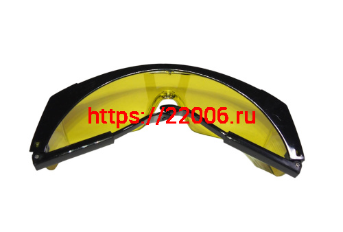 Очки защитные, ТОНИРОВАННЫЕ (желтые линзы) фото 3