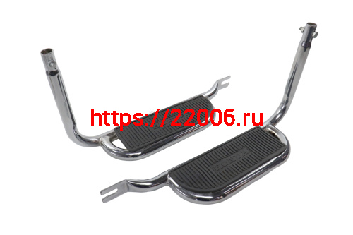 Подножки пассажира Alpha хром. Люкс (пара)