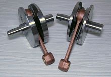 Коленвал Юпитер левый втулочный толстый вал