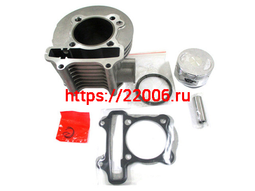 Цилиндро - поршневая группа 4Т 157QMJ 165см3 d-59 Цилиндро - поршневая группа 4Т 157QMJ 165см3 d-59
