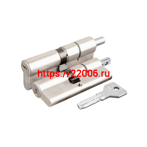 Цилиндровый механизм Cisa (Чиза) под вертушку ASIX OE302-43.12 (100 мм/40+10+50), НИКЕЛЬ