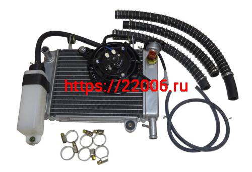 Радиатор охлаждения NC250 Zongshen ZS 177MM в сборе Радиатор охлаждения NC250 Zongshen ZS 177MM в сборе